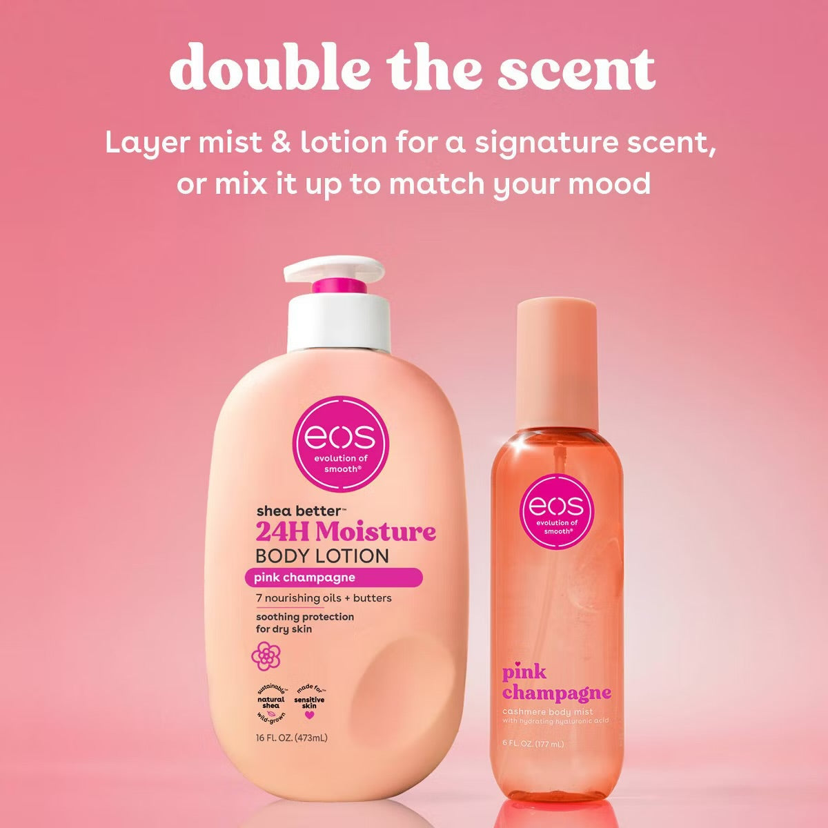 eos Cashmere Body Mist - Pink Champagne - 6 fl oz