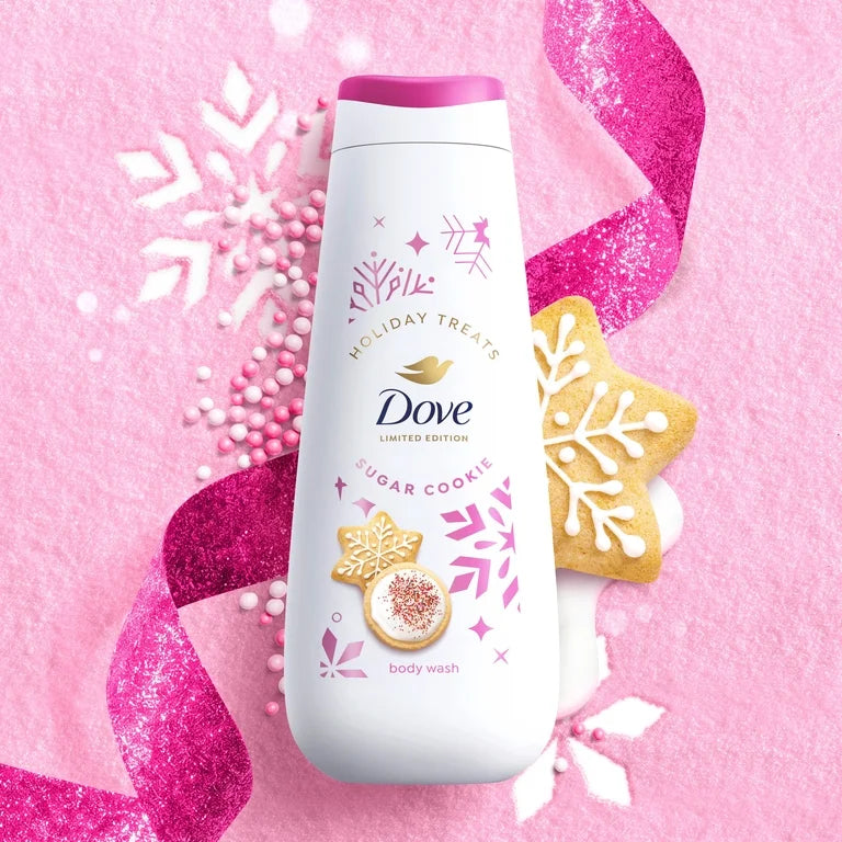 Dove Limited Edition Holiday Treats Body Wash for Deep Nourishment Sugar Cookie Sprinkle ,20fl oz