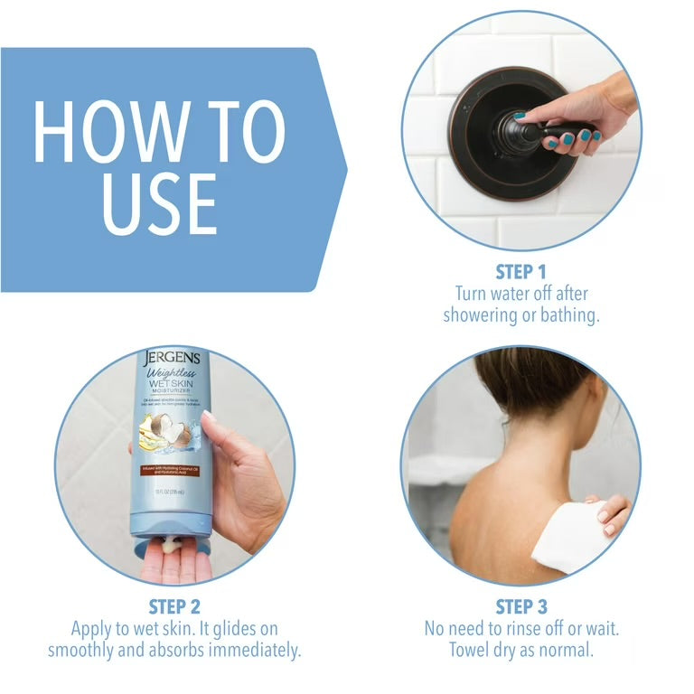 Jergens Wet Skin Body Moisturizer for Dry Skin