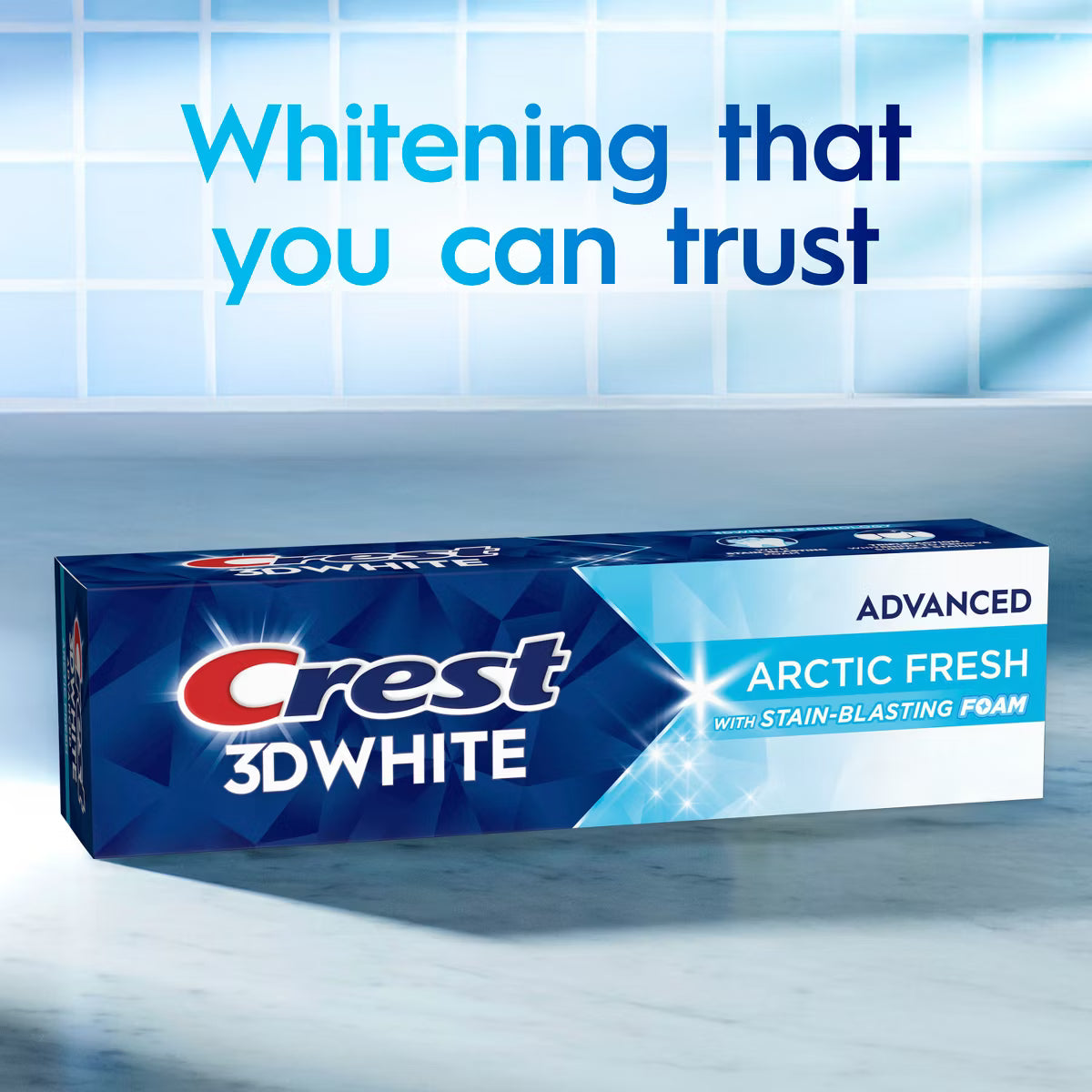 Crest 3D White Advanced Teeth Whitening Fluoride Toothpaste - Arctic Fresh - 3.3oz