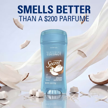 Secret Fresh Clear Gel Antiperspirant & Deodorant - Coconut Scent - 2.6oz: Body Care, Underarm Protection