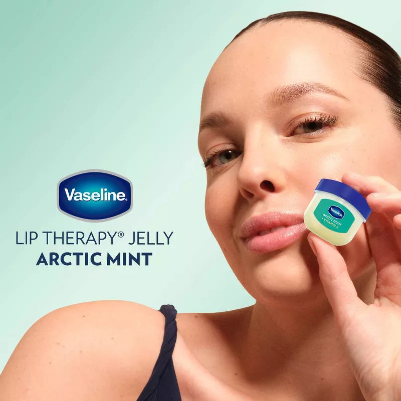 Vaseline Lip Therapy Mini Lip Balm - Arctic Mint - Travel Size - 0.25oz: Hydrating, Clear, Balm Form