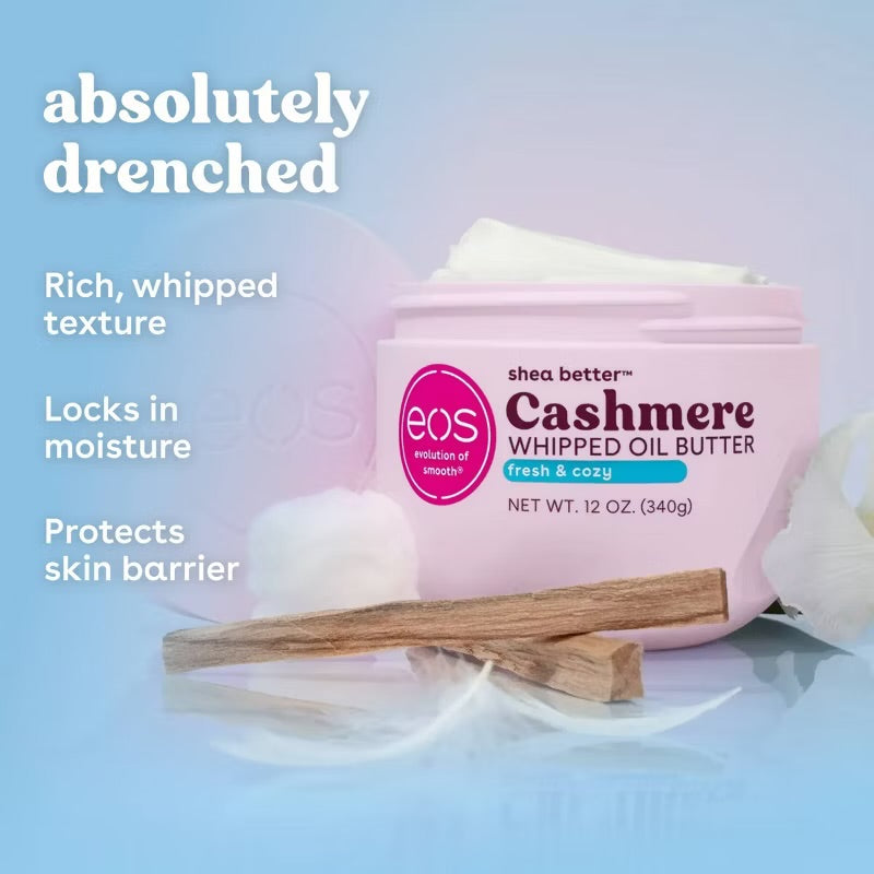 eos Cashmere Whipped Oil Body Butter - Fresh & Cozy - 12oz