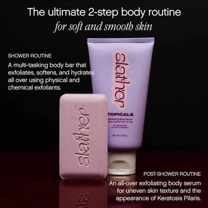 PRE-ORDER- Slather Exfoliating & Smoothing Bar - For Soft Skin