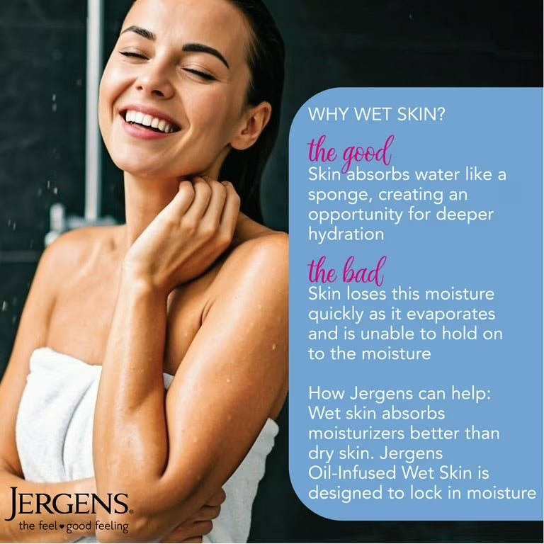 Jergens Wet Skin Body Moisturizer for Dry Skin