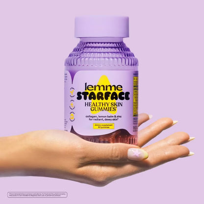 Lemme Starface Healthy Skin Gummies - Lemon Flavored - 60ct