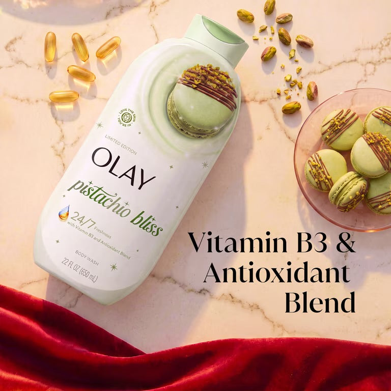 Olay Pistachio Bliss Body Wash Limited Edition, 22 fl oz