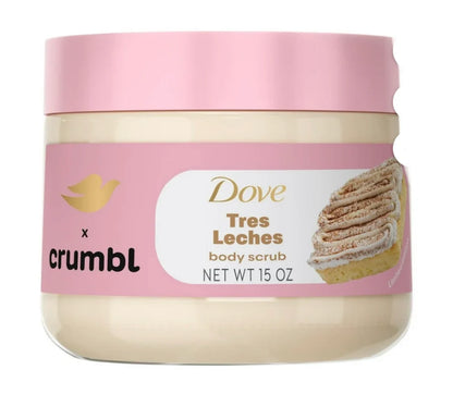 Dove Crumbl Limited Edition Body Scrub Tres Leches, 15 oz