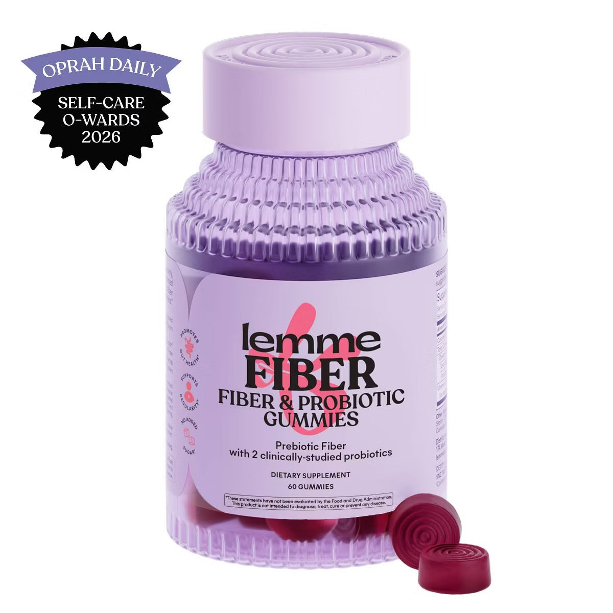 Lemme Fiber and Probiotic Gummies - 60ct
