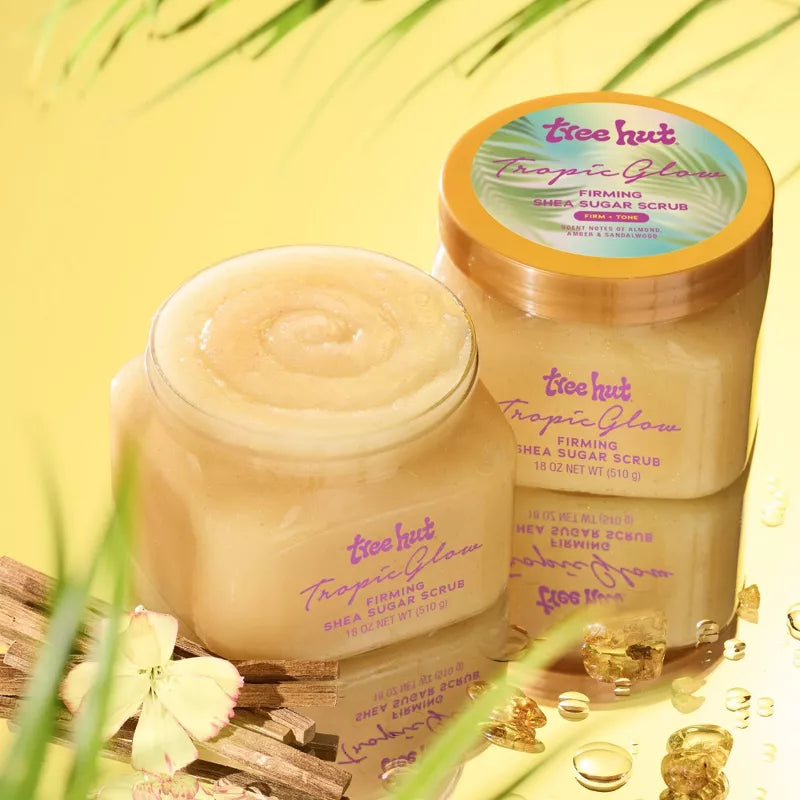 Tree Hut Tropic Glow Shea Sugar Tropical Body Scrub - 18oz: Paraben-Free, Sulfate-Free, Vegan, Alcohol-Free