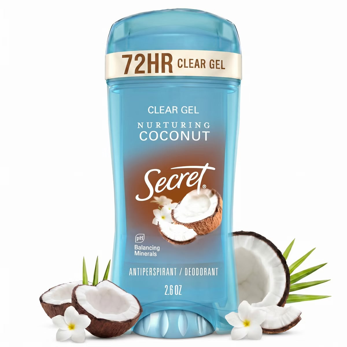 Secret Fresh Clear Gel Antiperspirant & Deodorant - Coconut Scent - 2.6oz: Body Care, Underarm Protection