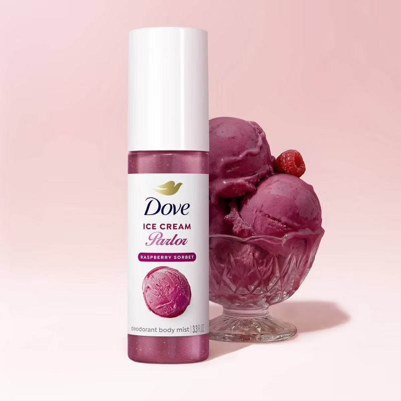 Dove Beauty Ice Cream Parlor Body Mist - Raspberry Sorbet - 3.3oz