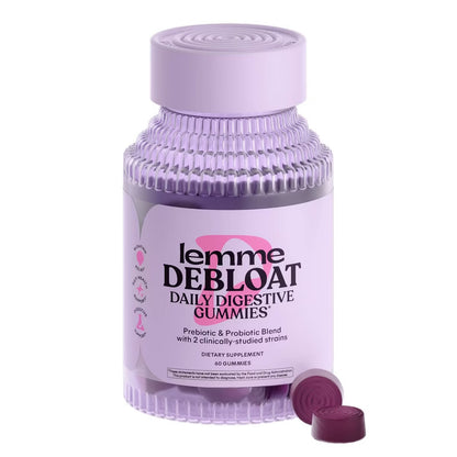 Lemme Debloat Daily Digestive Probiotic Vegan Gummies - 60ct