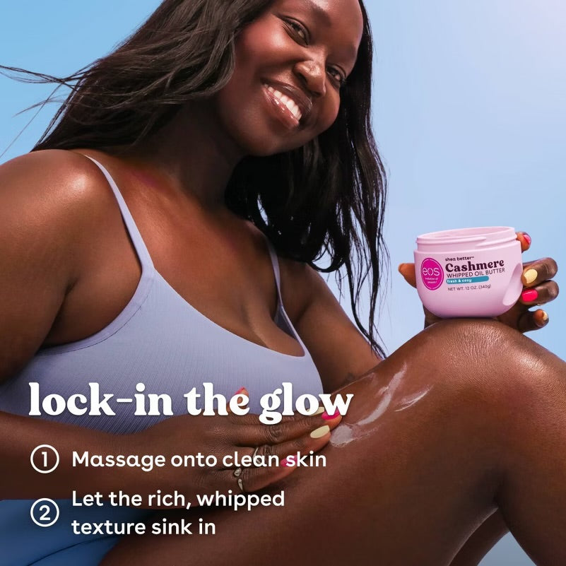 eos Cashmere Whipped Oil Body Butter - Fresh & Cozy - 12oz