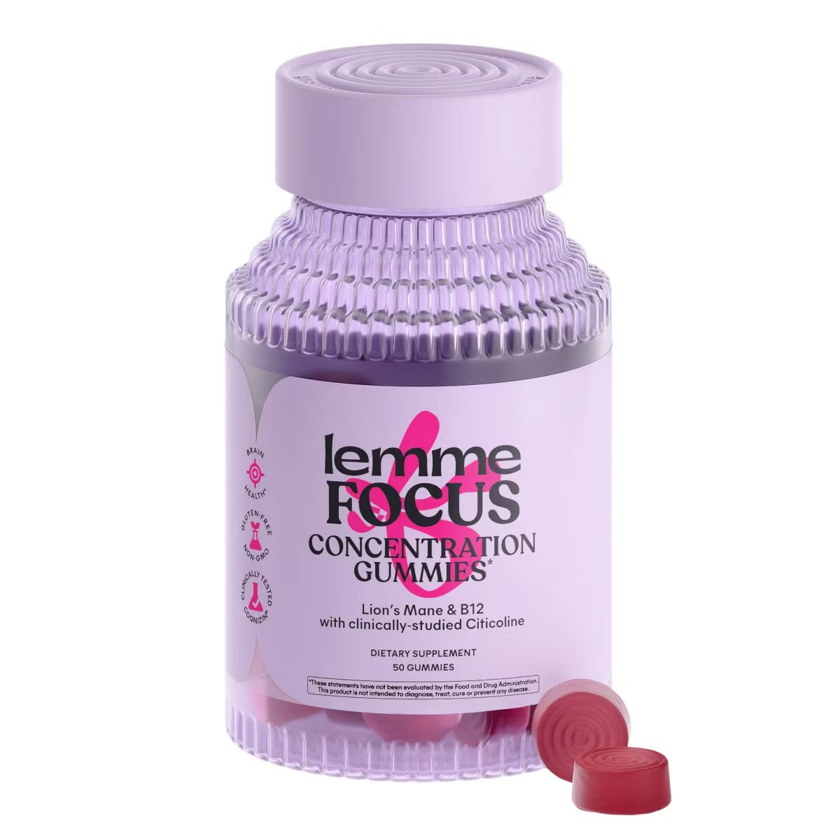 Lemme Focus Concentration Gummies - 50ct