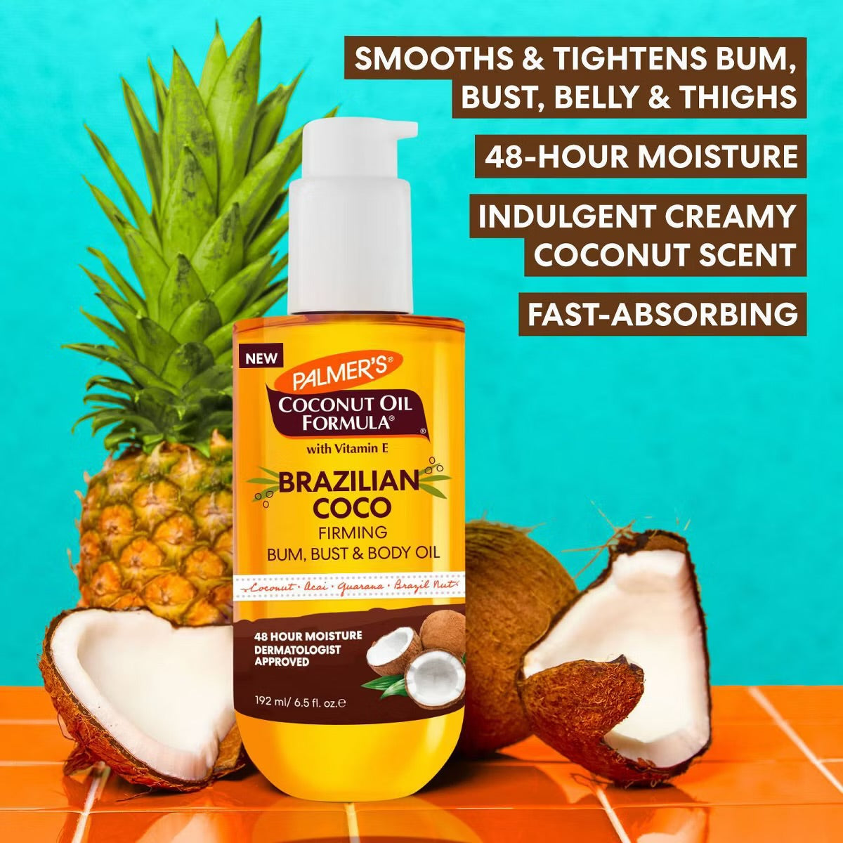Palmer's Brazilian Coco Firming Oil - 6.5 fl oz
