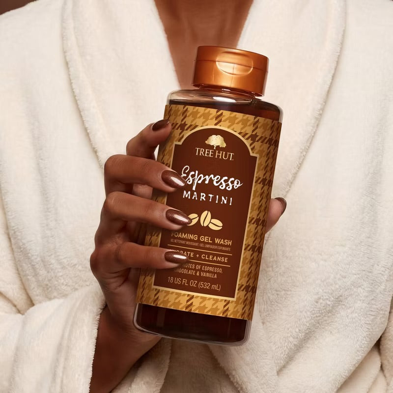 Tree Hut Espresso Martini Foaming Gel Body Wash - 18 fl oz