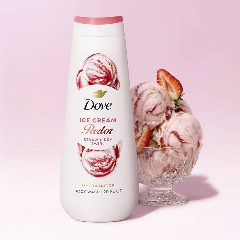 Dove Beauty Ice Cream Parlor Body Wash - Strawberry Swirl - 20 fl oz
