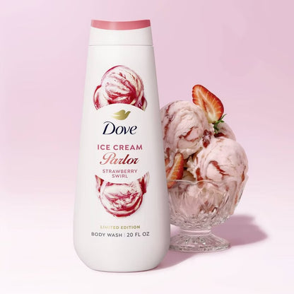 Dove Beauty Ice Cream Parlor Body Wash - Strawberry Swirl - 20 fl oz
