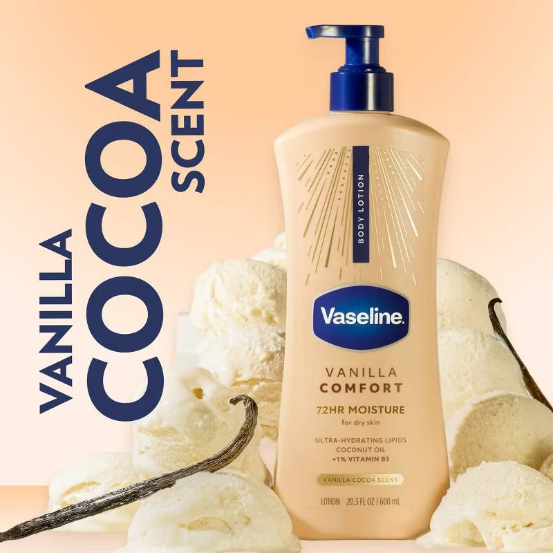 Vaseline Comfort Body Lotion - Vanilla - 20.3 fl oz