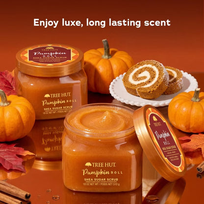 Tree Hut Pumpkin Roll Shea Sugar Body Scrub - 18oz