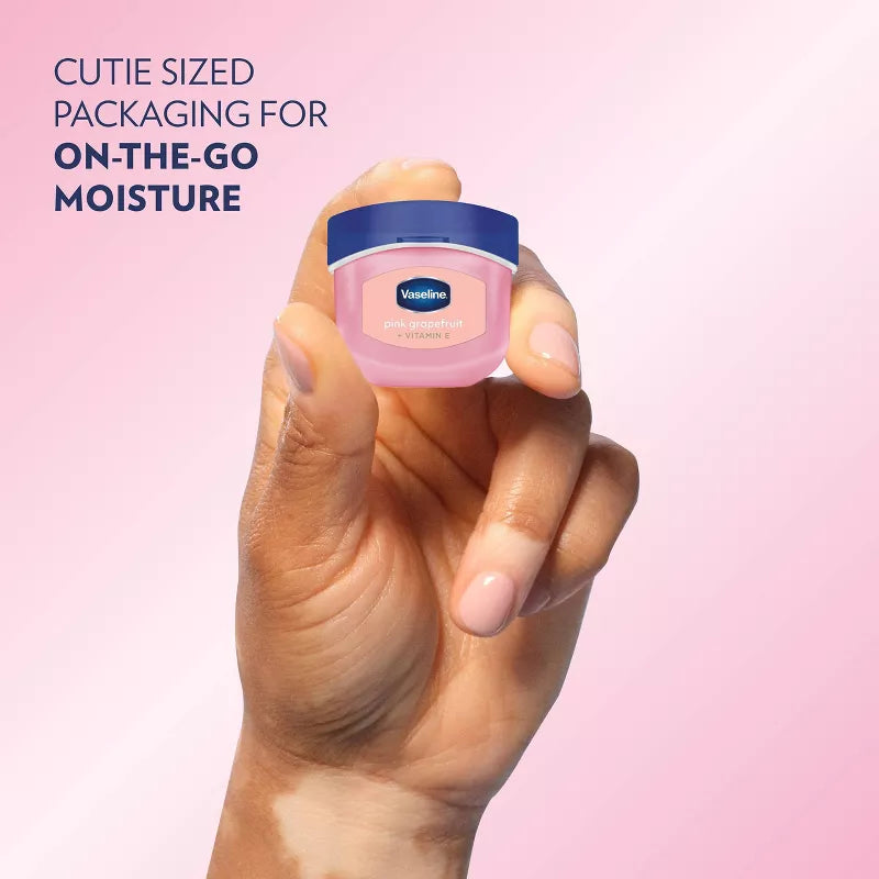 Vaseline Lip Therapy Mini Lip Balm - Pink Grapefruit - Travel size - 0.25oz: Moisturizing, Hydrating, Nourishing