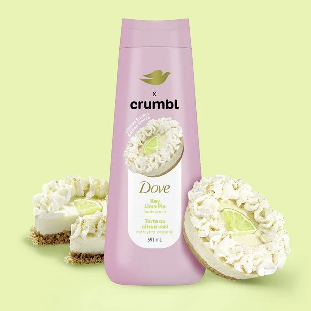 Dove Crumbl Limited Edition Body Wash Key Lime Pie, 20 fl oz