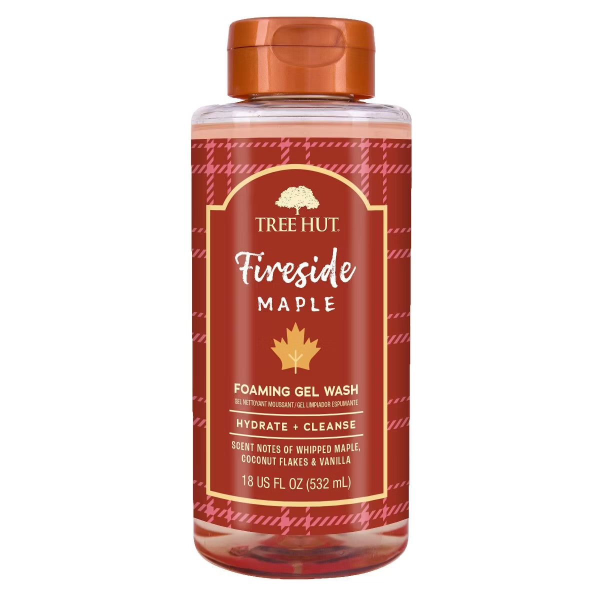 Tree Hut Fireside Maple Foaming Gel Body Wash - 18 fl oz