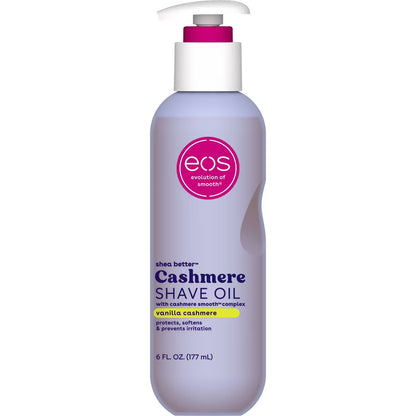 eos Cashmere Skin Collection Shave Oil - Vanilla Cashmere - 6 fl oz: Paraben-Free, Phthalate-Free, For Bikini Line, Legs, Under Arm