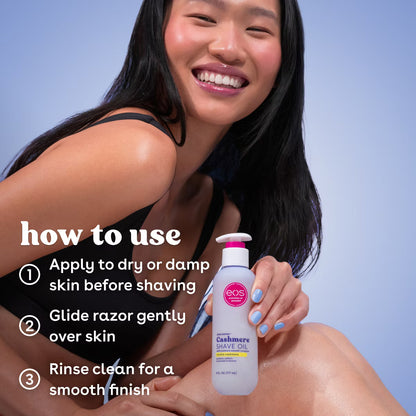 eos Cashmere Skin Collection Shave Oil - Vanilla Cashmere - 6 fl oz: Paraben-Free, Phthalate-Free, For Bikini Line, Legs, Under Arm