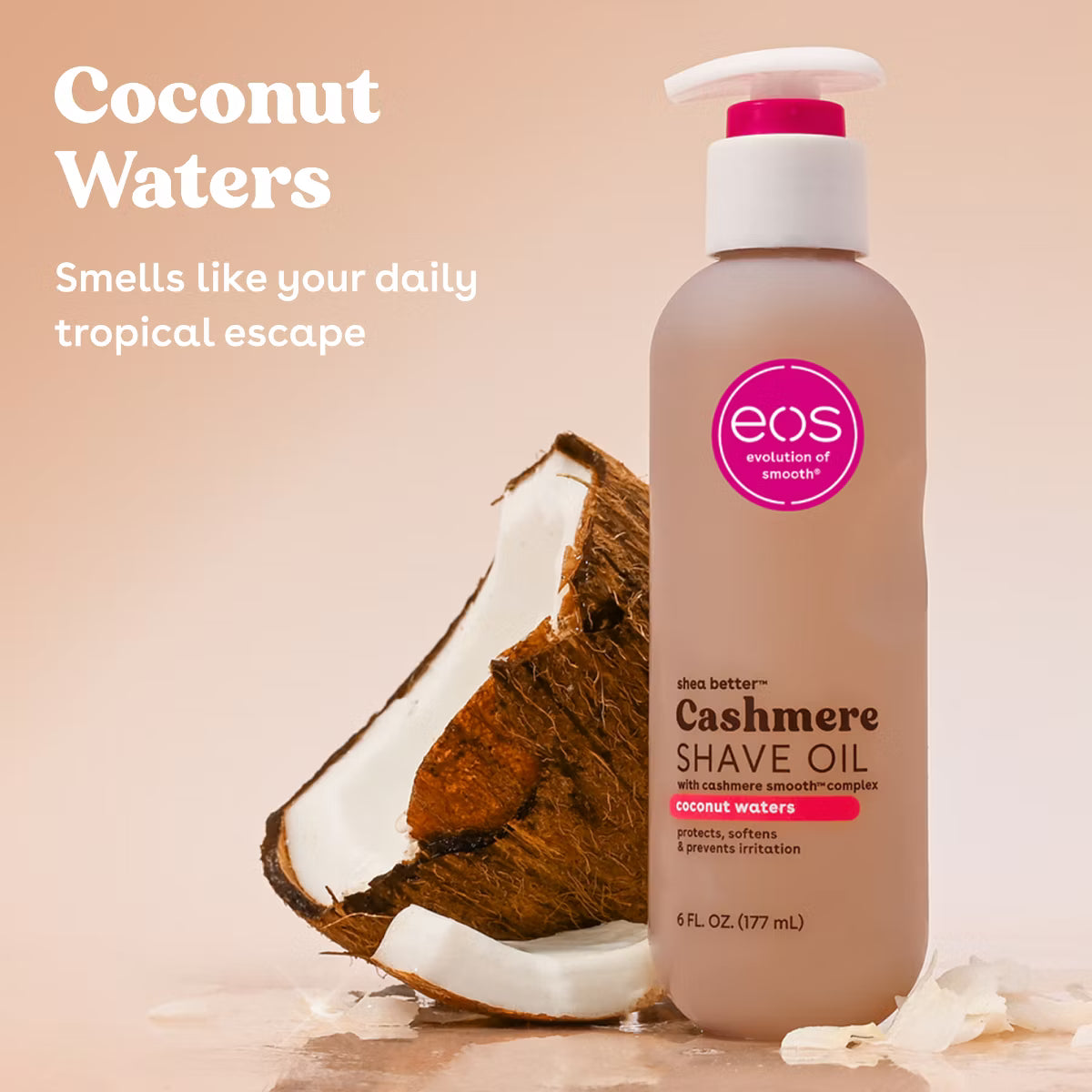eos Coconut Shave Oil - Coconut Waters - 6 fl oz