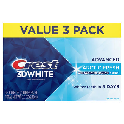 Crest 3D White Advanced Teeth Whitening Toothpaste - Arctic Fresh - 3.3oz