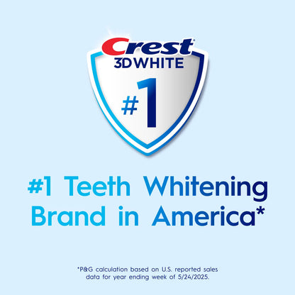 Crest 3D White Advanced Travel Size Fluoride Whitening Toothpaste - Radiant Mint - 2.4oz