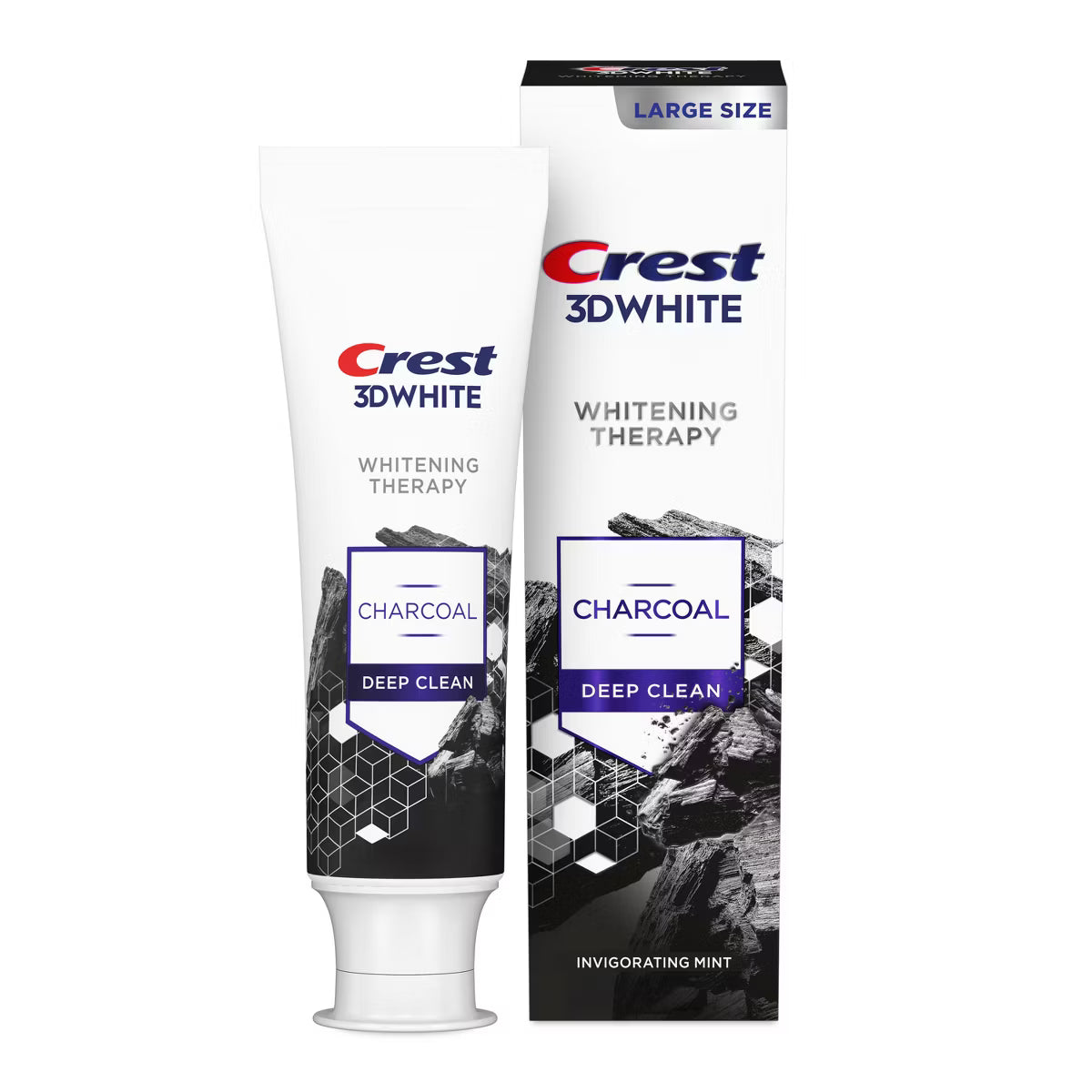 Crest 3D Whitening Therapy Charcoal Deep Clean Toothpaste - 4.6oz
