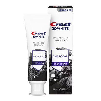 Crest 3D Whitening Therapy Charcoal Deep Clean Toothpaste - 4.6oz