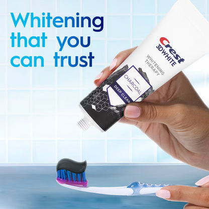 Crest 3D Whitening Therapy Charcoal Deep Clean Toothpaste - 4.6oz