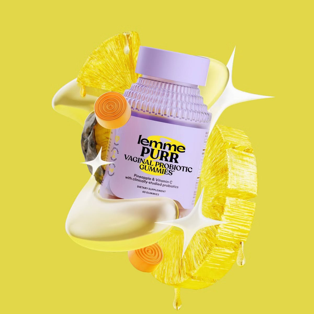 Lemme Purr Vaginal Probiotic Vegan Gummies - 60ct
