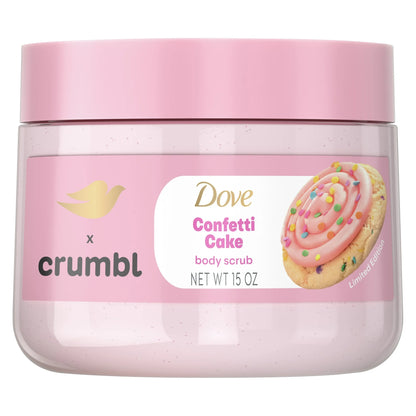 Dove Crumbl Exfoliating Body Scrub Confetti Cake, 15 oz