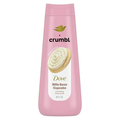 Dove Crumbl Moisturizing Liquid Body Wash Nilla Bean Cupcake, 20 oz