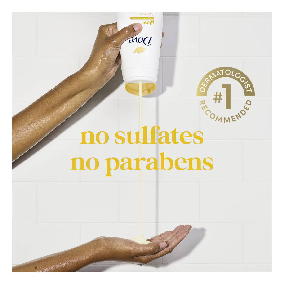 Dove Glow Body Wash - Mango & Almond Butters 24hr Lotion-Soft Skin - 20 fl oz: Vegan, Paraben & Sulfate-Free Liquid