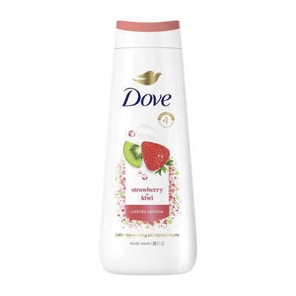 Dove Beauty Limited Edition Body Wash - Strawberry & Kiwi - 20 fl oz: Paraben-Free, Sulfate-Free, Vegan, For Normal Skin