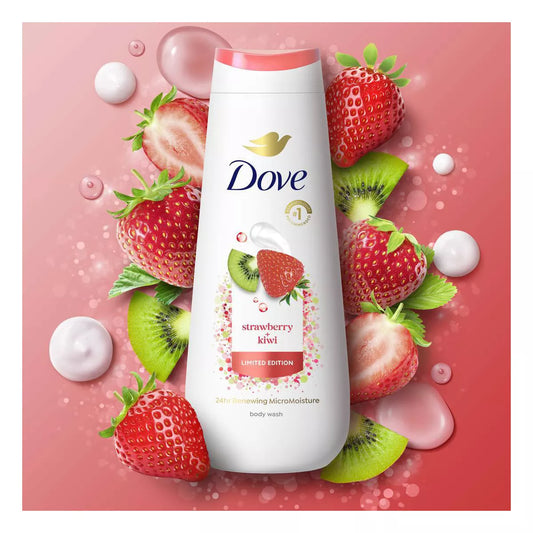 Dove Beauty Limited Edition Body Wash - Strawberry & Kiwi - 20 fl oz: Paraben-Free, Sulfate-Free, Vegan, For Normal Skin