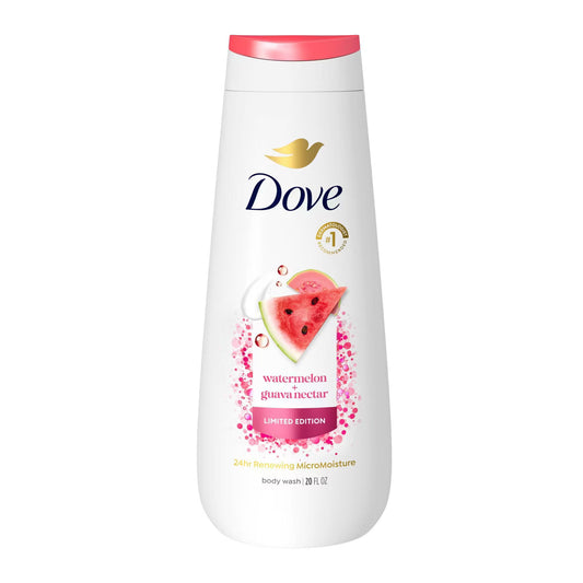 Dove Beauty Body Wash - Watermelon + Guava - Limited Edition 24HR Lotion-Soft Skin - 20 fl oz: Paraben-Free, Sulfate-Free, Whole Body, Gel