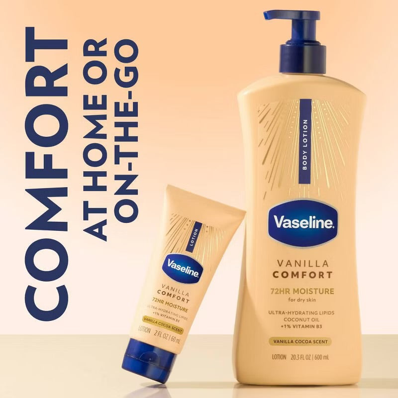 Vaseline Comfort Body Lotion - Vanilla - 20.3 fl oz