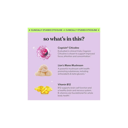 Lemme Focus Concentration Gummies - 50ct