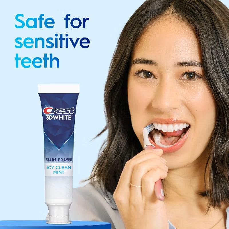 Crest 3D White Stain Eraser Toothpaste - Icy Clean Mint - 3.8oz