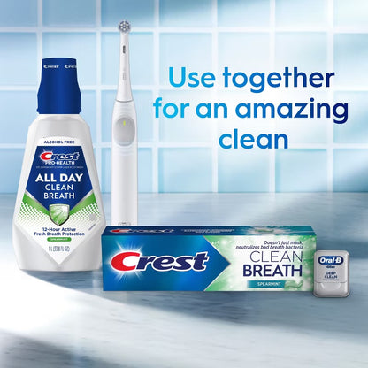 Crest Clean Breath Whitening Toothpaste - Spearmint - 4.6oz
