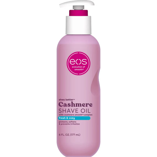 eos Cashmere Shave Oil - Fresh and Cozy - 6 fl oz: Paraben-Free, Apply to Bikini Line, Legs, Under Arm