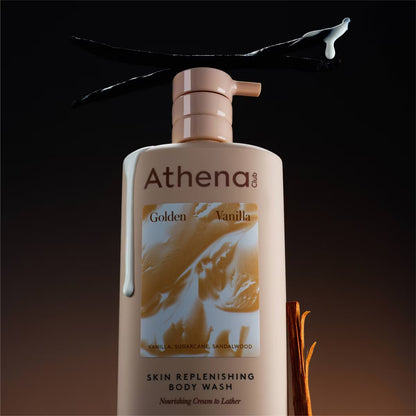 Athena Club Skin Replenishing Body Wash - Golden Vanilla - 18 fl oz: Liquid, Basic Cleansing, Whole Body, Combination Skin