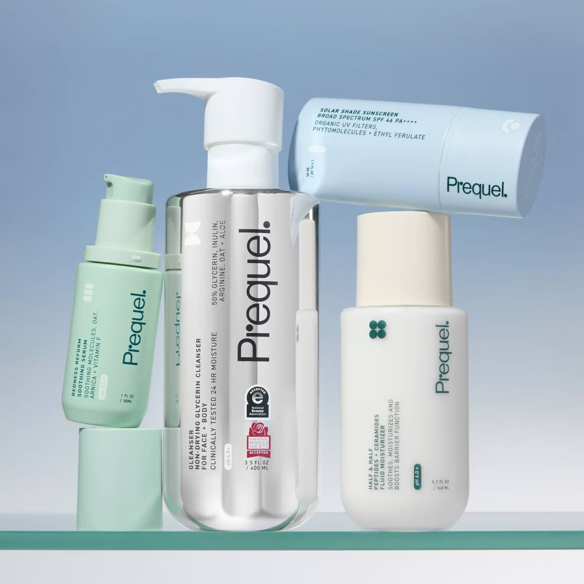 Prequel Half & Half Peptides + Ceramides Fluid Moisturizer - 5.7 fl oz: For Face, Normal to Dry Skin